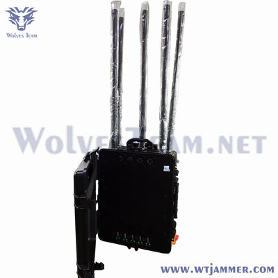 kopen Fast-Deploy 5-Channel Anti-Drone Jammer, Wheeled Omni-Directional RF Blocker voor Convoy Security & Temporary Events online vervaardiging