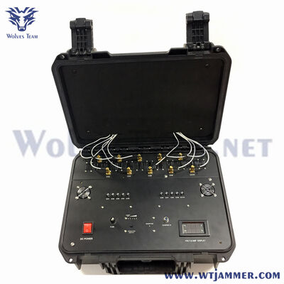 kopen 10-kanaals High Power Portable Signal Jammer, Pelican Case RF Blocker voor anti-Eavesdropping & Anti-Drone online vervaardiging