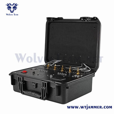 kopen 10-kanaal High Power Portable Signal Jammer, robuuste harde behuizing RF Blocker voor Anti-Eavesdropping & Anti-Drone online vervaardiging