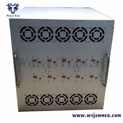 kopen 10-band vaste site anti-drone jammer, 24/7 continue werking High Power RF Blocker voor bescherming van grote faciliteiten online vervaardiging