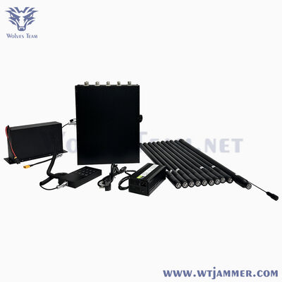kopen 10 Channel High Power Backpack Design Wide Coverage Signal Jammer voor GPS & WIFI & Anti-Drone online vervaardiging