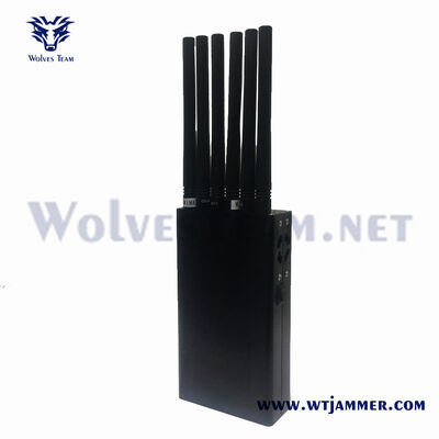 kopen 6-kanaal 12W draagbare full-band 2G/3G/4G/5G handheld jammer online vervaardiging
