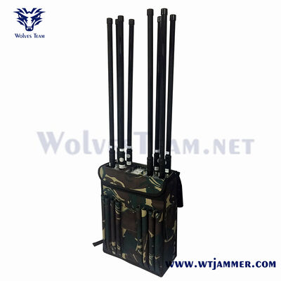 kopen 8 kanalen High Power RF Backpack Signal Blocker voor GPS & WIFI & Anti-Drone & Anti-IED Shielding online vervaardiging