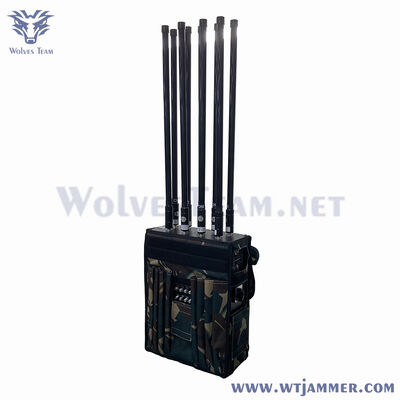 kopen 9 antennes High Power Backpack Signal Jammer voor GPS & WIFI & Anti-Drone & Anti-IED Shielding online vervaardiging