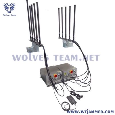 kopen 10 kanalen 100W voertuig gemonteerd 5G GPS Drone UAV Full Band Signal Jammer online vervaardiging