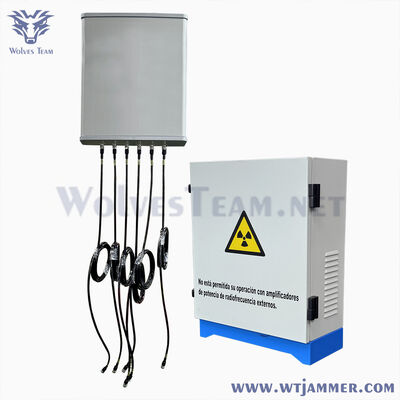 kopen 6 kanaal 300W High Power Signal Jammer 300m Range 4G 5G Cell Phone Reception Blocker online vervaardiging