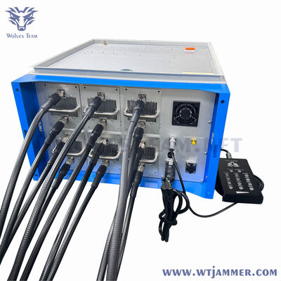 kopen Volle band 12 kanalen 600W Signal Jammer Ondersteuning GSM CDMA 3G 4G WiFi VHF UHF blokkering online vervaardiging