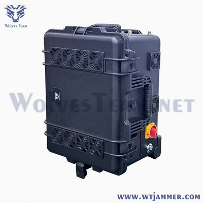 kopen 10 kanalen 800W Trolley High Power Signal Jammer Block 5G/4G/3G/2G/WiFi/GPS online vervaardiging