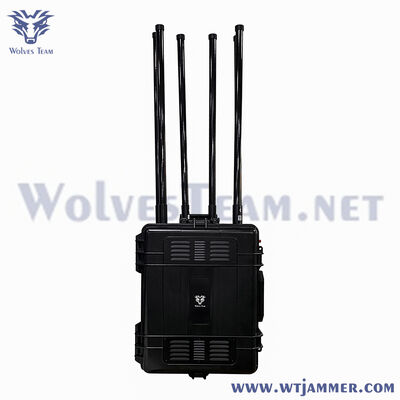 kopen 8 kanalen 600W Trolley High Power Signal Jammer Block 5G/4G/3G/2G/WiFi online vervaardiging