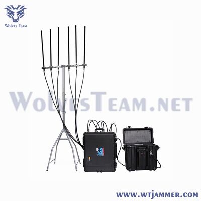 kopen 6 kanalen 300W High Power Signal Jammer - blok 2G/3G/4G/WiFi/GPS online vervaardiging