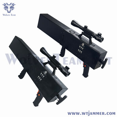 kopen 6 banden 30W Tactische handheld anti-drone jammer voor buiten beveiliging patrouille online vervaardiging