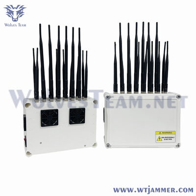 kopen 10 kanalen 50W desktopsignaalstoorzenderblok 2G 3G 4G WiFi GPS online vervaardiging