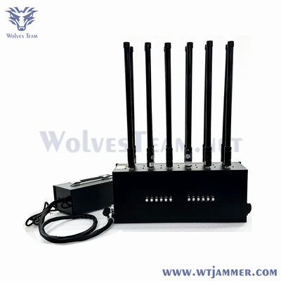 kopen 12 banden 800W High Power 5G/WiFi/GPS Jammer, dekking 100-250m Anti-Tracking online vervaardiging