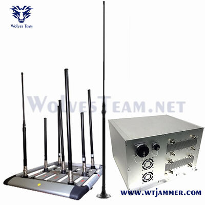 kopen High Power Signal Jammer 500W Total Output Power Device drone Vehicle Jammer voor het voorkomen van bewaking en inbraak online vervaardiging