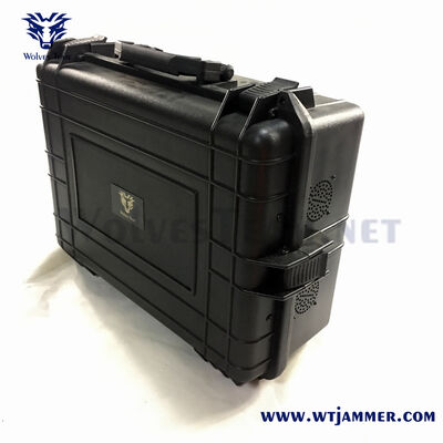 kopen Zwarte High Power Mobile Phone Jammer Mobile Signal Disruption Tool voor bescherming van gevoelige gebieden online vervaardiging