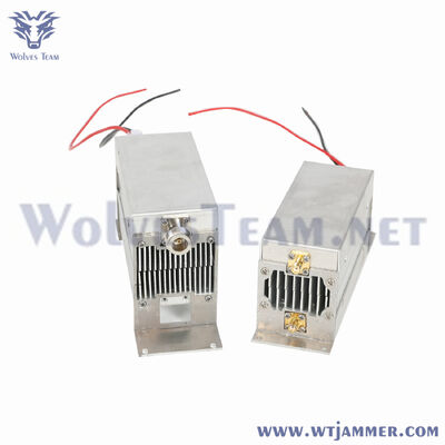 kopen Fan Cooling Single Channel High Power RF-vermogensversterker, aangepaste frequentie voor mobiele telefoon GPS WiFi Stoorzenderassemblage online vervaardiging