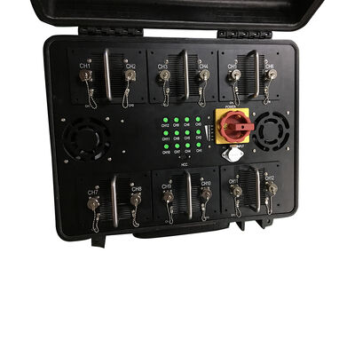 kopen 1000W AC110-240V 12 Bands Vehicle Jammer With Removable module online vervaardiging