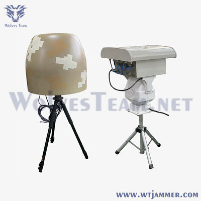 kopen Camouflage 360° Omni Anti Drone Detectie Jamming Alles-in-één systeem Draagbare statief UAV-signaaldetectorstoorzender online vervaardiging