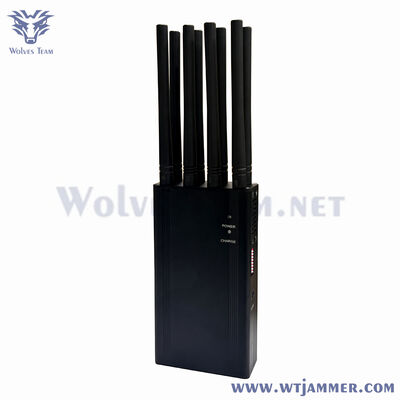 kopen Draagbare 8 Watt GPS mobiele telefoonsignaaljammer Voor CDMA GSM DCS PCS 3G 4G Wifi online vervaardiging