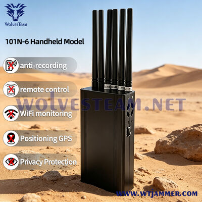 kopen 101N-6 antenne handheld signaaljammer 12W signaalblokker online vervaardiging