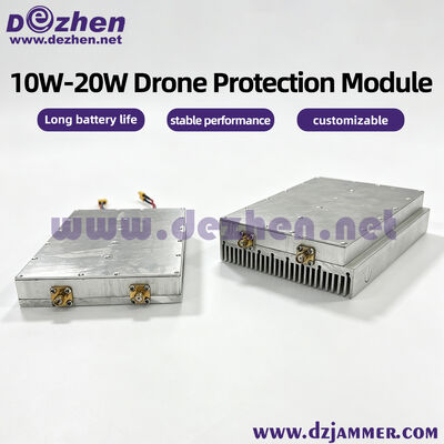 kopen 10W/15W/20W breedband anti-hommelmodule 1000MHz tot 6000MHz lage hoogte verdedigingsmodule online vervaardiging