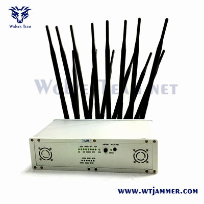 kopen High Power Stationary Signal Blocker voor mobiele telefoon WiFi LoJack VHF & UHF Multi-Band Jamming System online vervaardiging