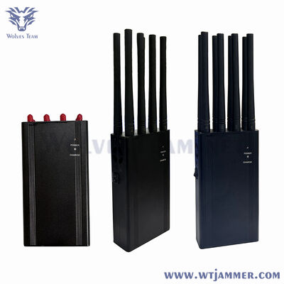 kopen 16W High Power Handheld RF Privacy Protection Device 8 Antennen 30 Meter Coverage Support Lojack GPS GSM Cellular Frequency Management Equipment online vervaardiging