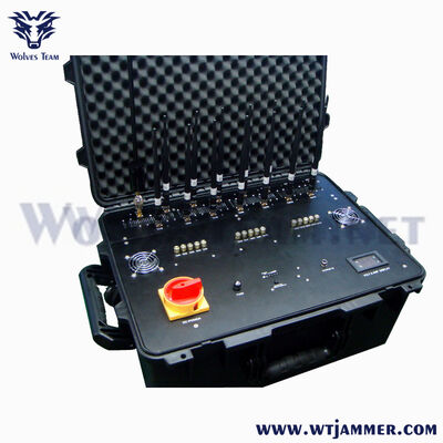 kopen 350W Drone Signal Jammer Waterdicht Ventilator Gecooide Rack Gehalte Met Casters Duurzaam online vervaardiging