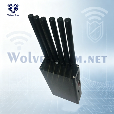 kopen 6W Handheld Signal Jammer ingebouwde batterij gemakkelijk te vervoeren voor buiten gebruik online vervaardiging