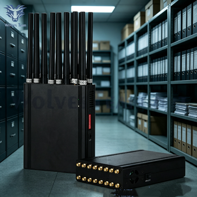 Kopen Handheld Signal Jammer Draagbare draadloze signaalblokker ondersteunt 3G 4G 5G WiFi Bluetooth en mobiele telefoon signaal interferentie online vervaardiging