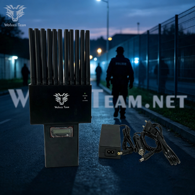 Kopen LED Display Nieuwe generatie Handheld Signal Jammer Lange schilding afstand Voor Field Law Enforcement Patrol online vervaardiging