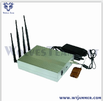 Kopen Selecteerbare 4-antenne Wifi Bluetooth Signal Jammer Indoor Wall Mount Voor hoge niveau geheime vergaderruimtes online vervaardiging