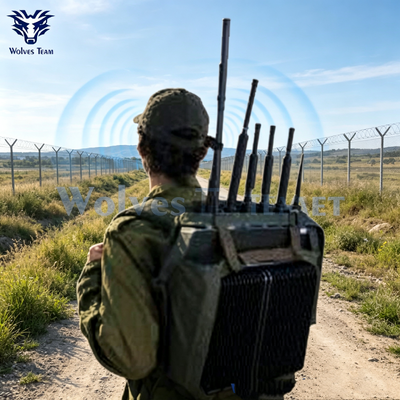 Kopen Backpack Signal Jammer Manpack-apparaat met oplaadbare batterij en langeafstandsdekking van 50 tot 300 meter voor signaalblokkering online vervaardiging