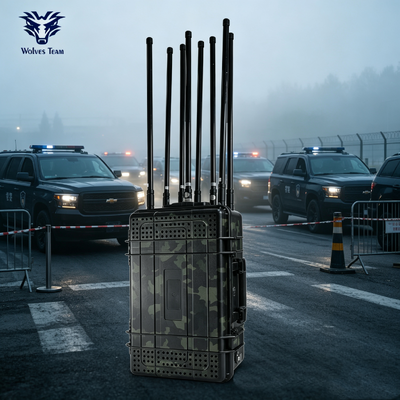 Kopen 500M Fabrieksafstandsbediende Krachtige Verdedigings Draadloze Signaalstoorder voor Tijdelijke EOD Bomopruimingslocaties online vervaardiging