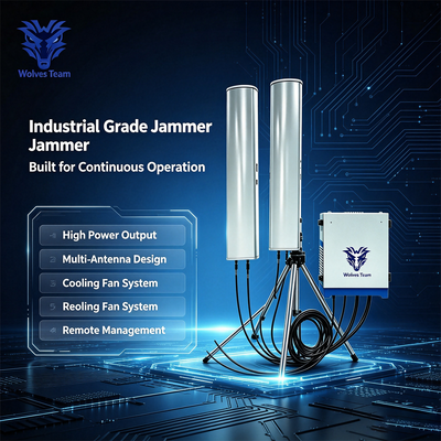 Kopen 600W IP65 waterdicht 14-band signaaljammer RF-jammer voor buitenshuis multi-band signaal blokkering online vervaardiging