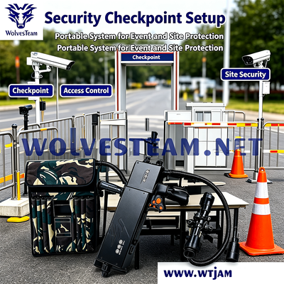 Kopen 120W Manpack Drone Signal Blocker met GPS L1/L2 dekking en ingebouwde batterij voor veldmissies online vervaardiging