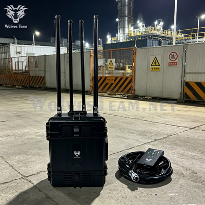 Kopen 500-2000M Krachtige Lange Afstand Trolley Case Gecombineerde Signaalstoorzender Aanpasbare Frequentiekanalen Voor Olieopslagplaatsen, Raffinaderijen en Petrochemische Gevaarlijke Locaties online vervaardiging