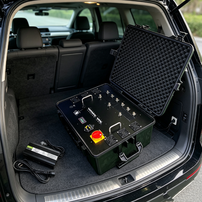 Kopen 300-500M High-Power Portable Signal Jammer geïntegreerde oplaadbare batterij en antennes online vervaardiging