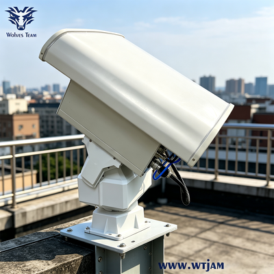 Kopen 600W 6-Bands Directional PTZ Drone Jammer voor Tactische Operaties met Slim Koelsysteem online vervaardiging
