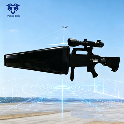 Kopen Outdoor IP55 Drone Stoorzender Apparaat Gun Vorm IR Laser Telescoop online vervaardiging
