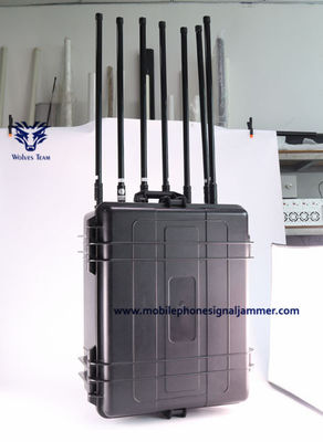 Draagbaar pas GSM CDMA 3G 4G 5G WiFi VHF van de Frequentie Hoge Macht UHFstoorzender aan