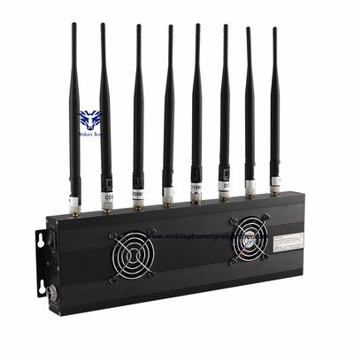 kopen 80W 8 kanalen Cell Phone Signal Jammer GSM 3G 4G 5G WIFI Jammer Jammer Bereik 100 meter online manufacture