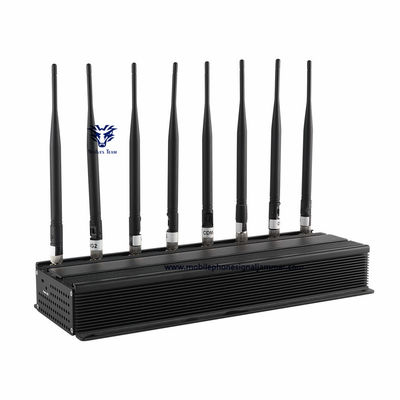 80W 8 van het de Telefoonsignaal van de kanalencel de Stoorzendergsm 3G 4G 5G WIFI Stoorzender Blokkerende Waaier 100 Meters