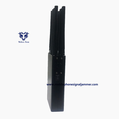 Draagbare 10 antenne Mobiele telefoon Signaalstoorzender PCS CDMA 3G 4G 5G WiFi GPS Signaalstoorzender