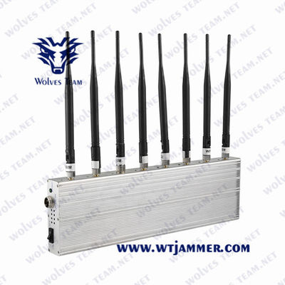 kopen GSM 3G 4G GPS WiFi Lojack 8 banden 18W 40m Mobiele telefoon jammer online manufacture