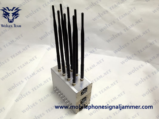 Koelventilators Al van de het Signaalstoorzender van de Celtelefoon GSM 3G 4G 5G Stoorzender Multibanden Antenne In alle richtingen