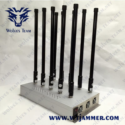 GSM 3G 4G 5G van VHF de UHF Mobiele Stoorzender GPS WiFi van het Telefoonsignaal/het gebruik van de de Stoorzendervergaderzaal van Bluetooth Lojack