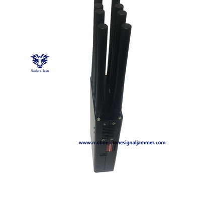 De draagbare Handbediende van de de telefoonstoorzender GPSL1/L2/L5 WIFI van 3G 4G 5G Mobiele Stoorzender AC adapte