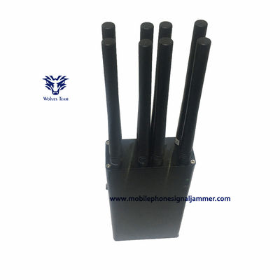 De draagbare Handbediende van de de telefoonstoorzender GPSL1/L2/L5 WIFI van 3G 4G 5G Mobiele Stoorzender AC adapte