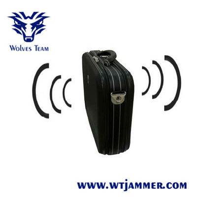 UHF Draagbare het Signaalstoorzender van het aktentasontwerp 30W WiFi GPS VHF